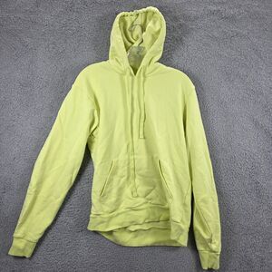 Alo Yoga Caliber Hoodie Neon Shock Yellow Logo Hoodie Size Small